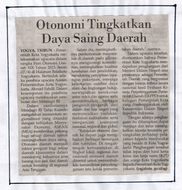Kliping jogja terbaru