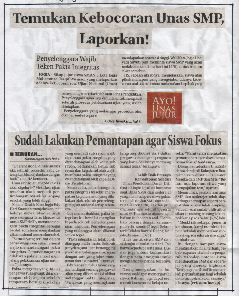 Kliping jogja terbaru