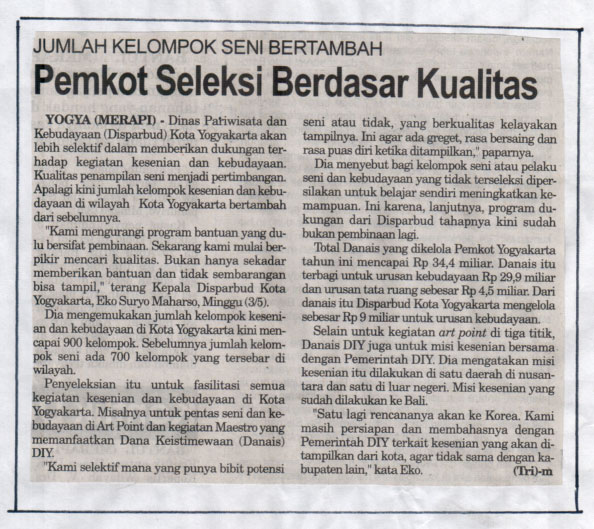 Kliping jogja terbaru