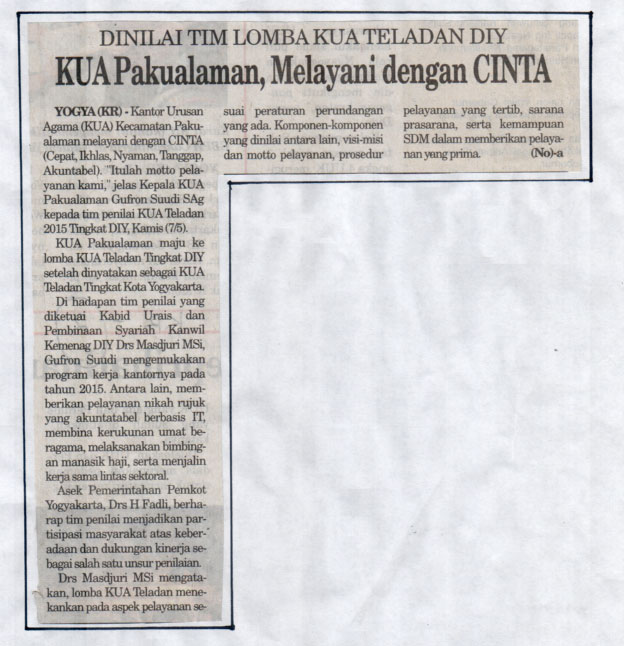 Kliping jogja terbaru