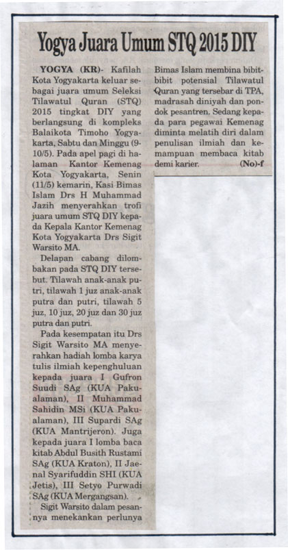 Kliping jogja terbaru