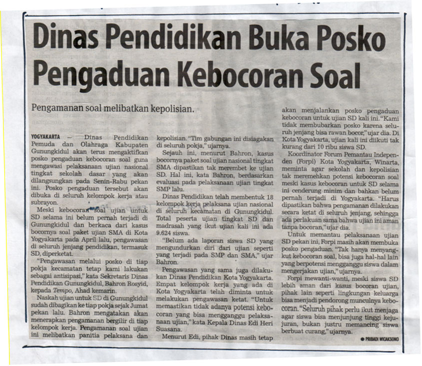 Kliping jogja terbaru