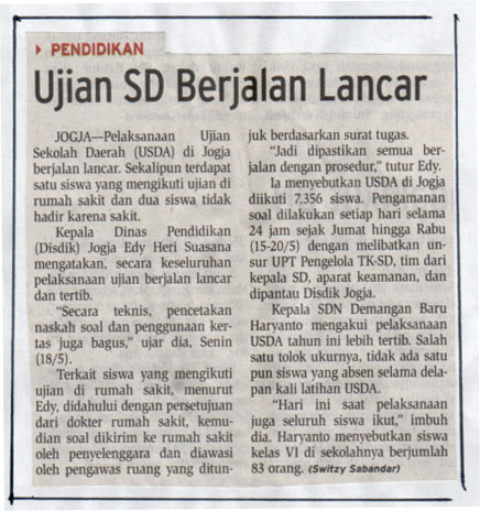 Kliping jogja terbaru