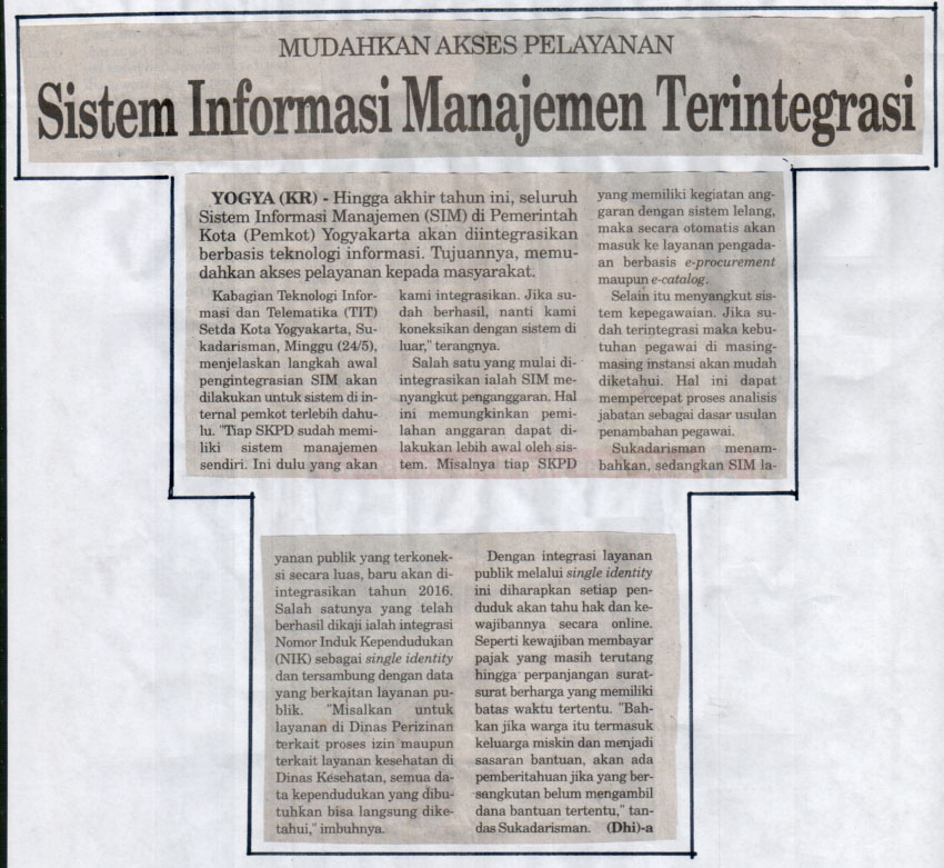 Kliping jogja terbaru