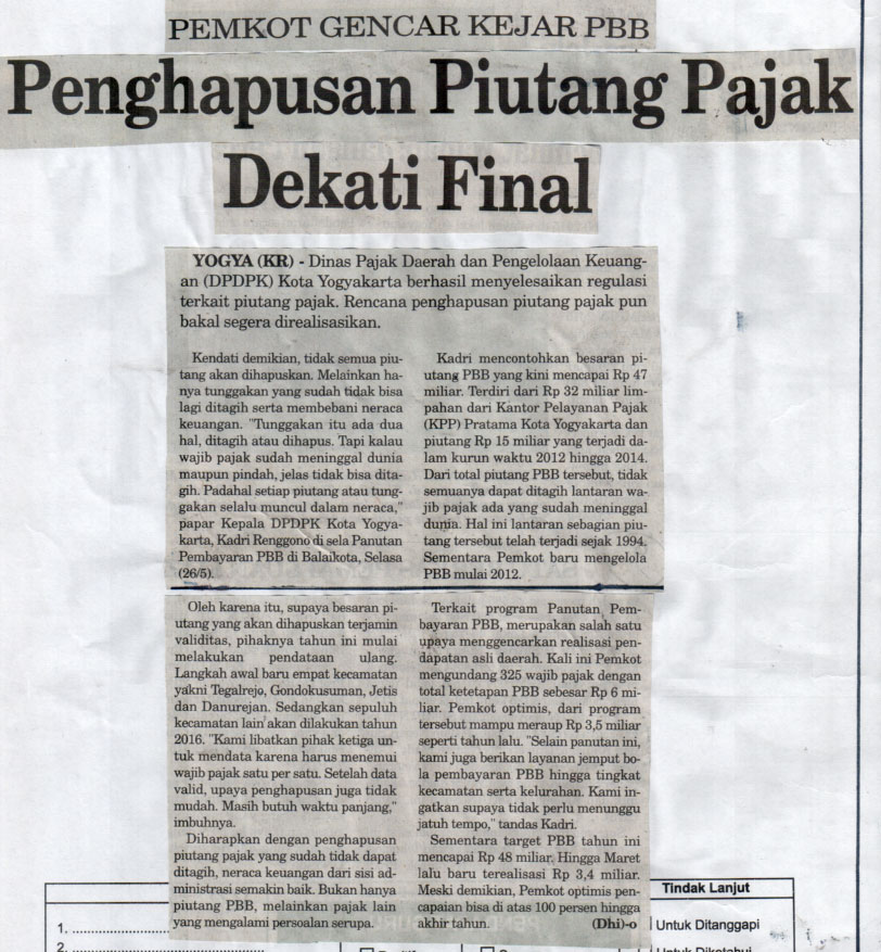 Kliping jogja terbaru