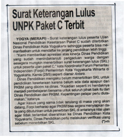 Kliping jogja terbaru