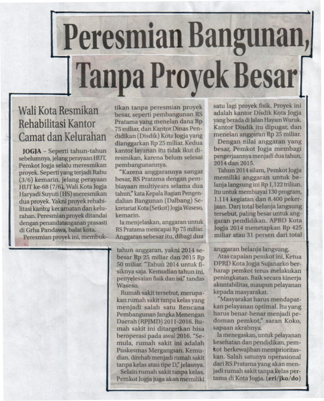 Kliping jogja terbaru