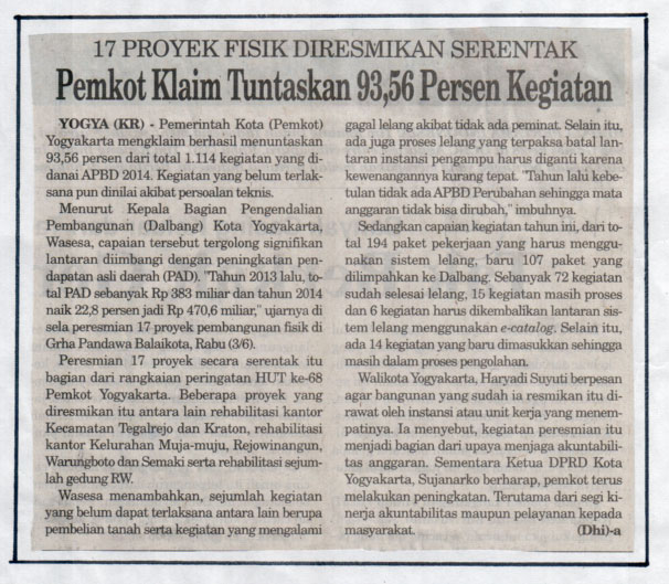 Kliping jogja terbaru