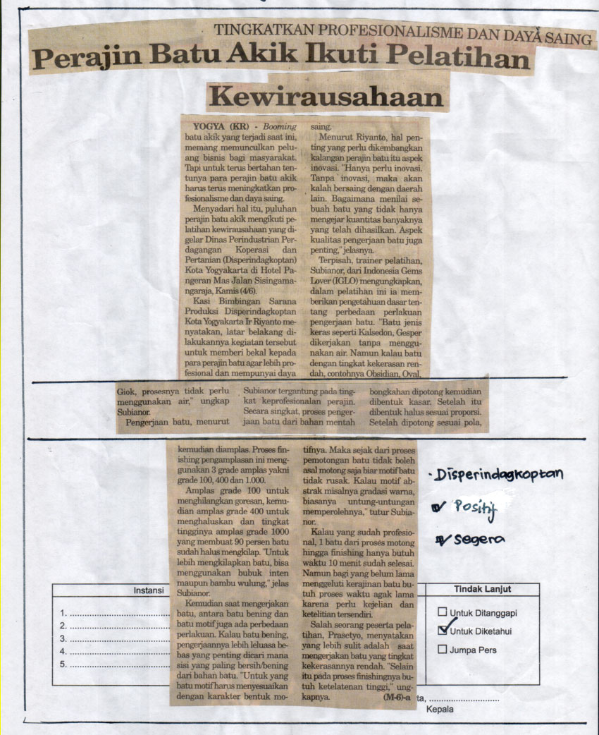 Kliping jogja terbaru