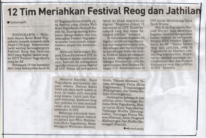 Kliping jogja terbaru