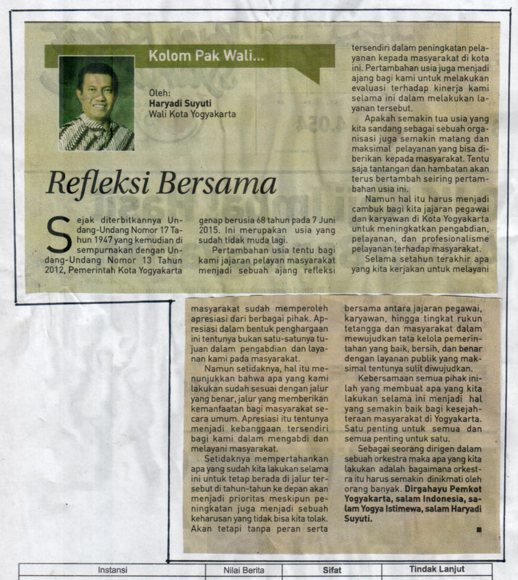 Kliping jogja terbaru