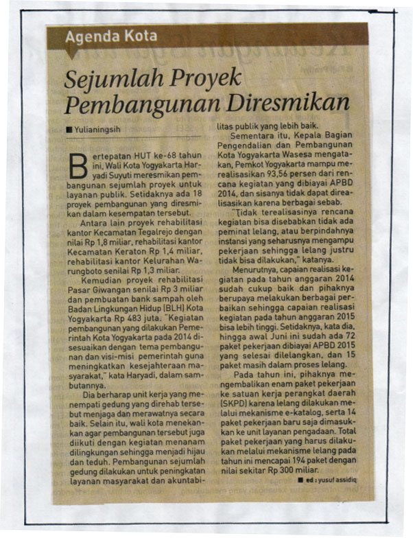 Kliping jogja terbaru