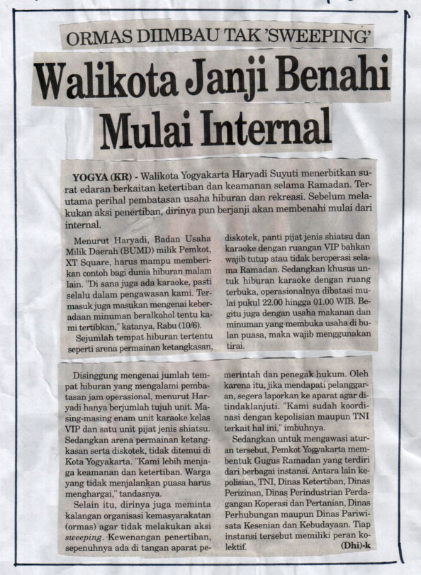 Kliping jogja terbaru
