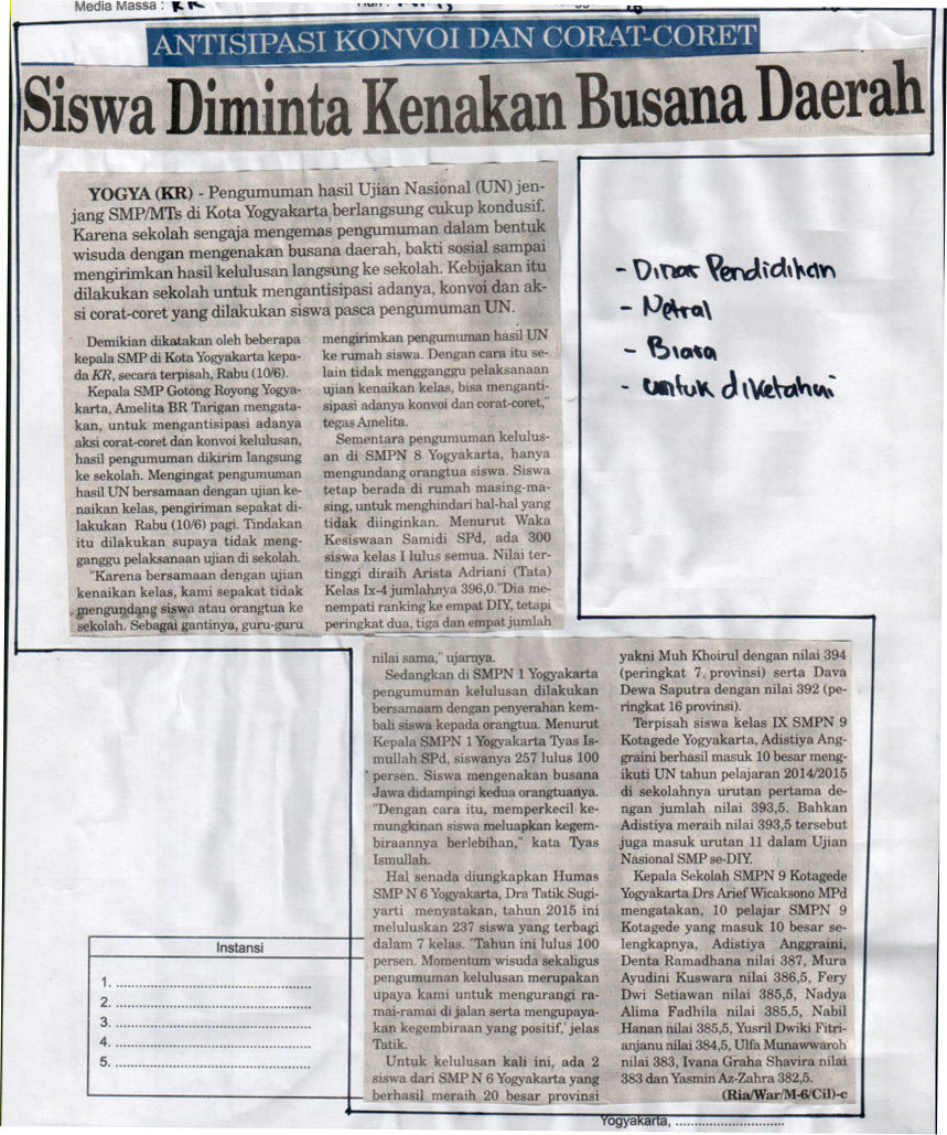 Kliping jogja terbaru