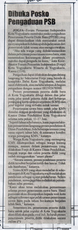 Kliping jogja terbaru