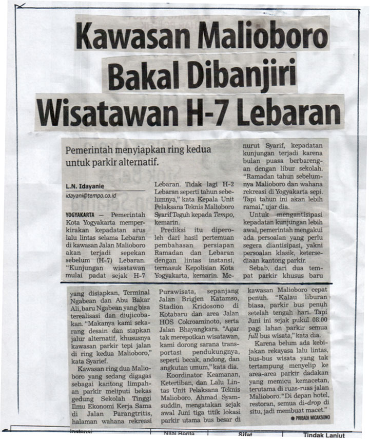 Kliping jogja terbaru