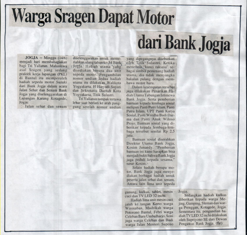 Kliping jogja terbaru