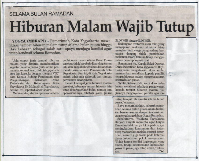 Kliping jogja terbaru