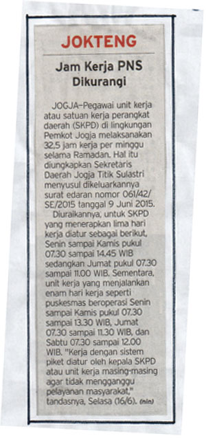 Kliping jogja terbaru