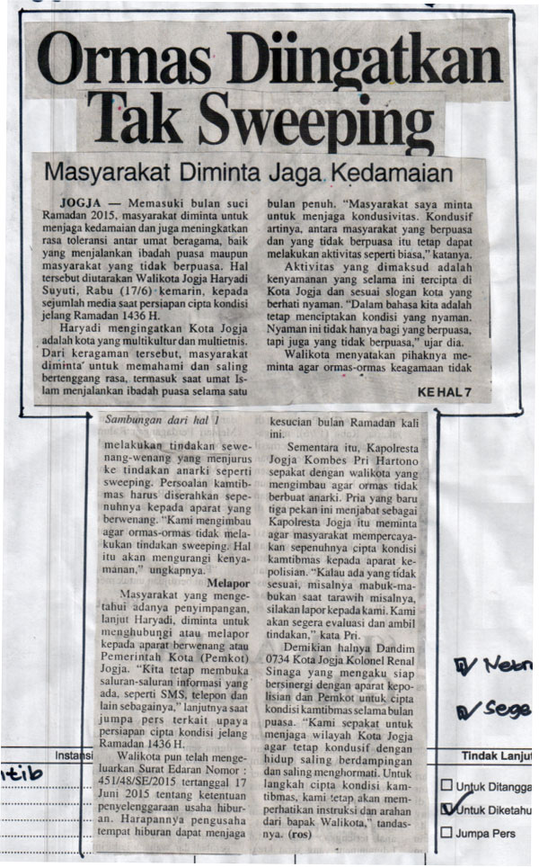Kliping jogja terbaru