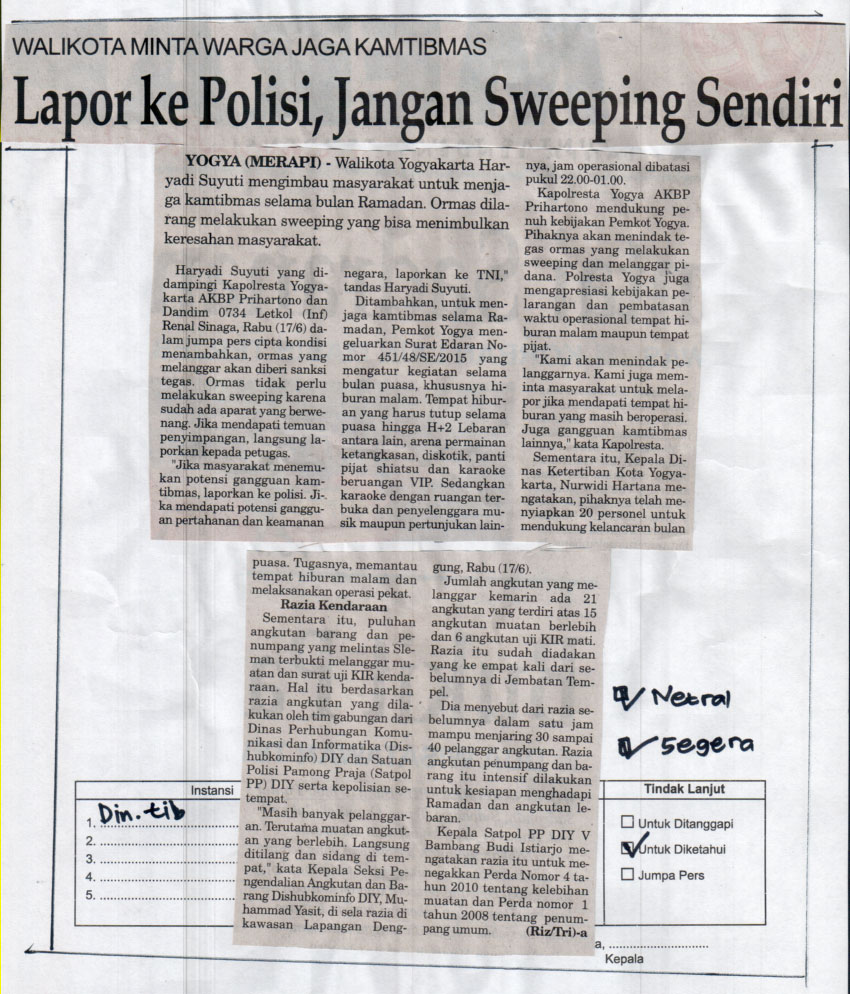 Kliping jogja terbaru