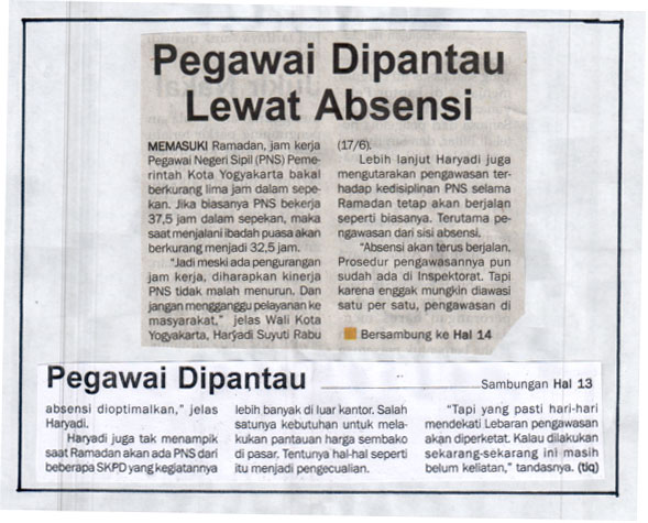Kliping jogja terbaru