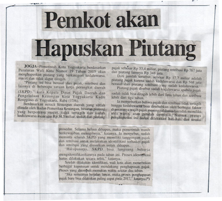 Kliping jogja terbaru