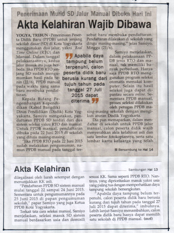 Kliping jogja terbaru