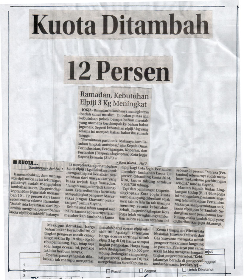 Kliping jogja terbaru