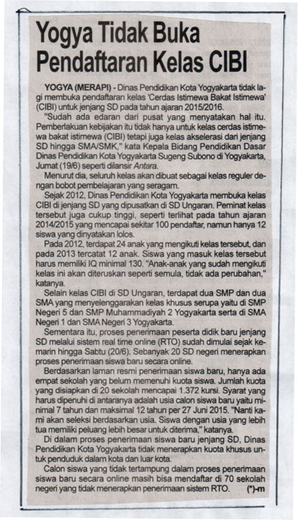 Kliping jogja terbaru