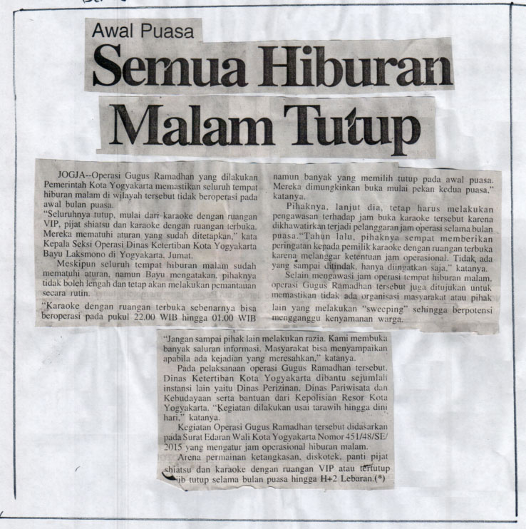 Kliping jogja terbaru