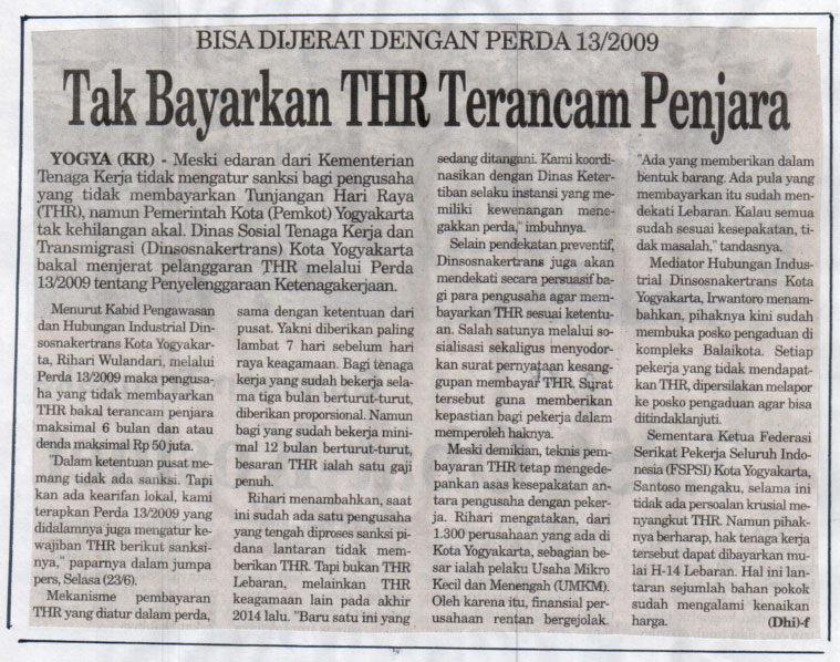 Kliping jogja terbaru