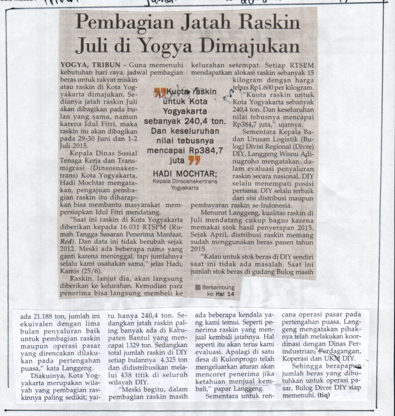 Kliping jogja terbaru