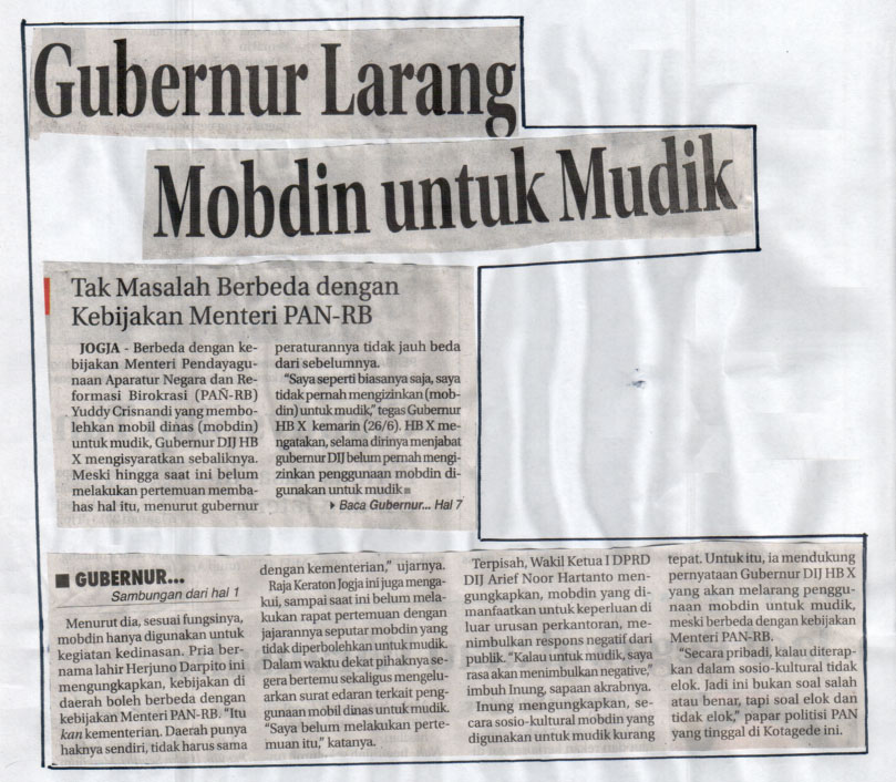 Kliping jogja terbaru