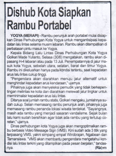 Kliping jogja terbaru