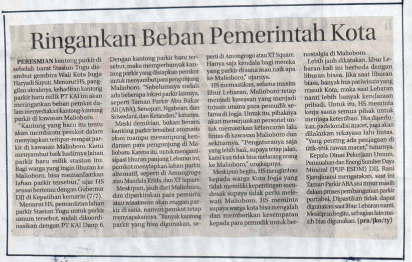 Kliping jogja terbaru