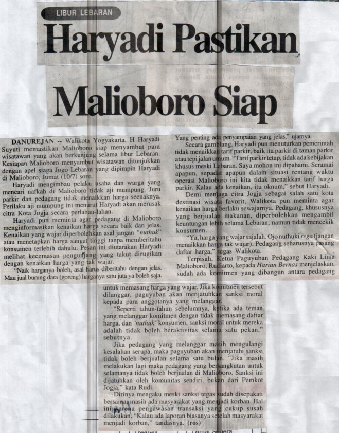 Kliping jogja terbaru