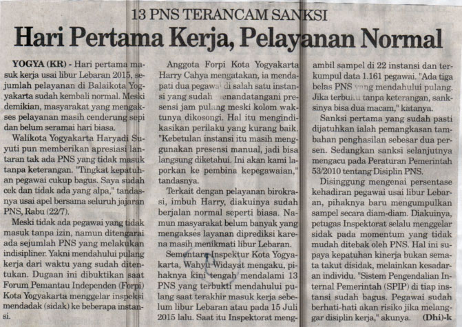 Kliping jogja terbaru