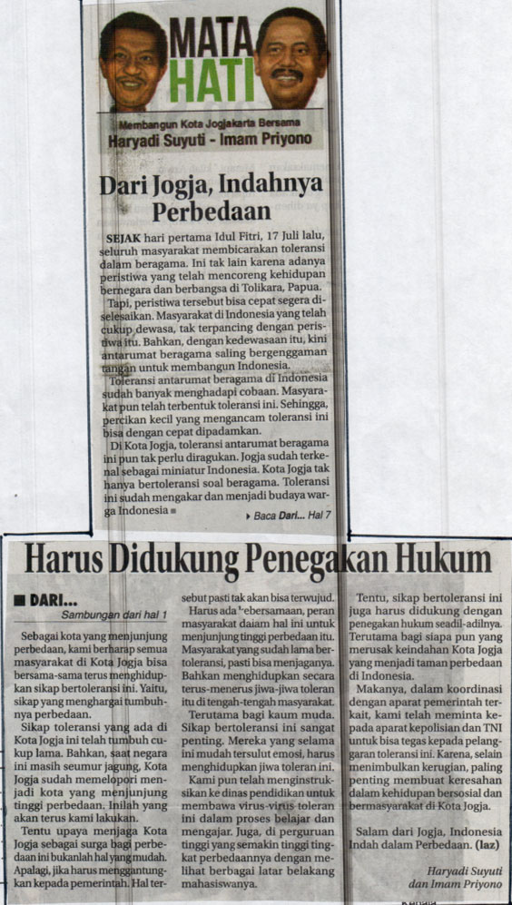 Kliping jogja terbaru
