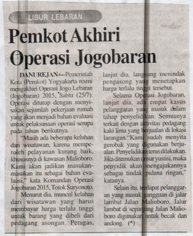 Kliping jogja terbaru