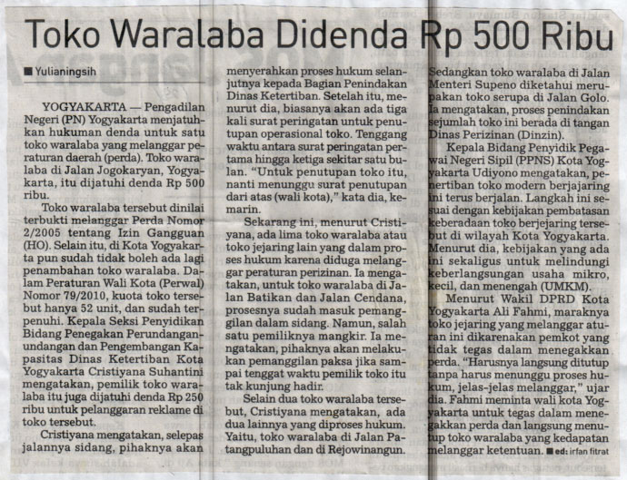 Kliping jogja terbaru