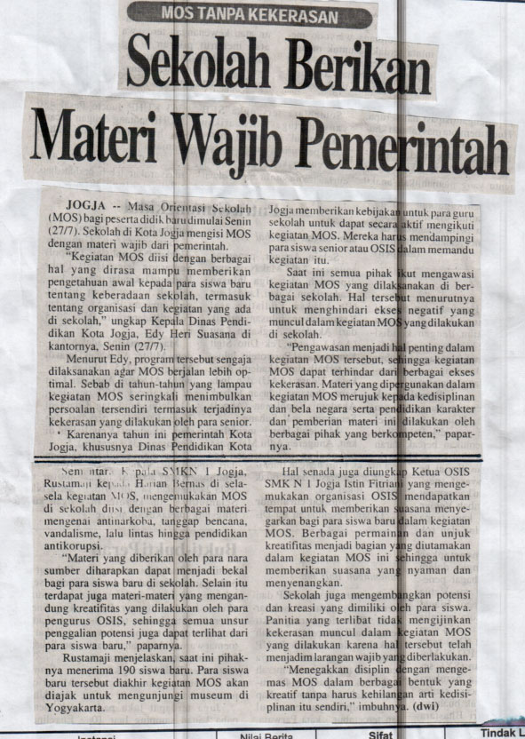 Kliping jogja terbaru
