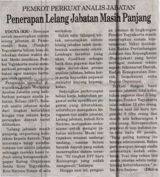 Kliping jogja terbaru