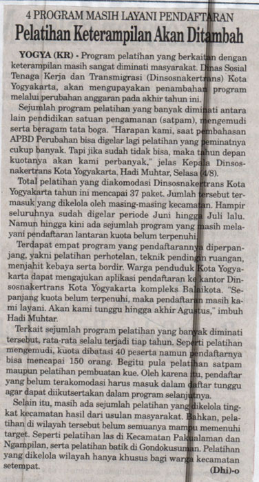 Kliping jogja terbaru