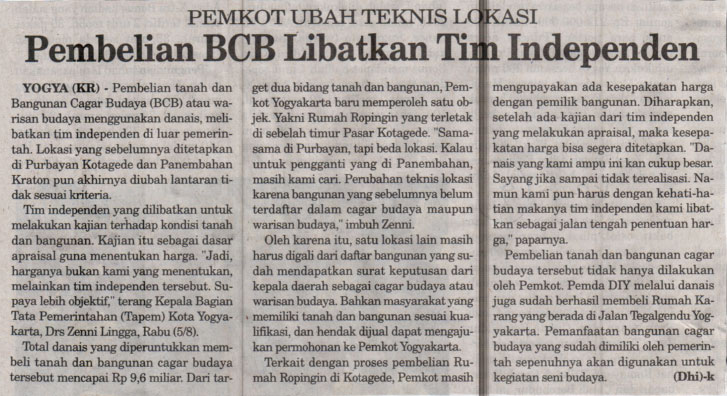 Kliping jogja terbaru