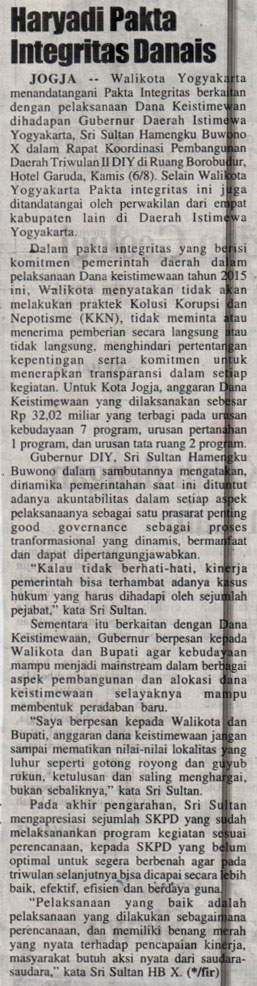 Kliping jogja terbaru