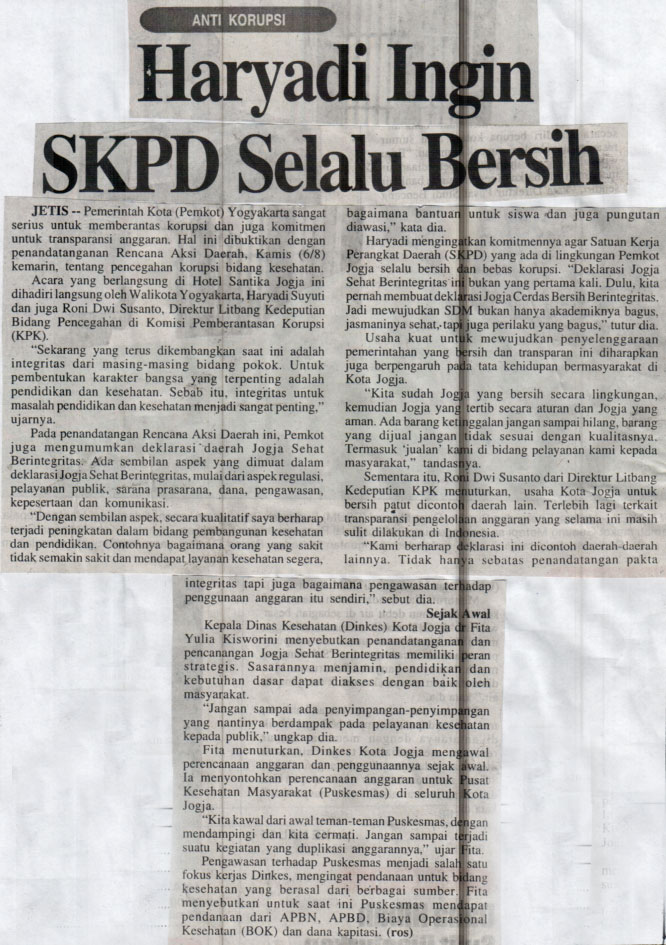 Kliping jogja terbaru