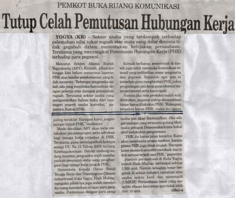 Kliping jogja terbaru