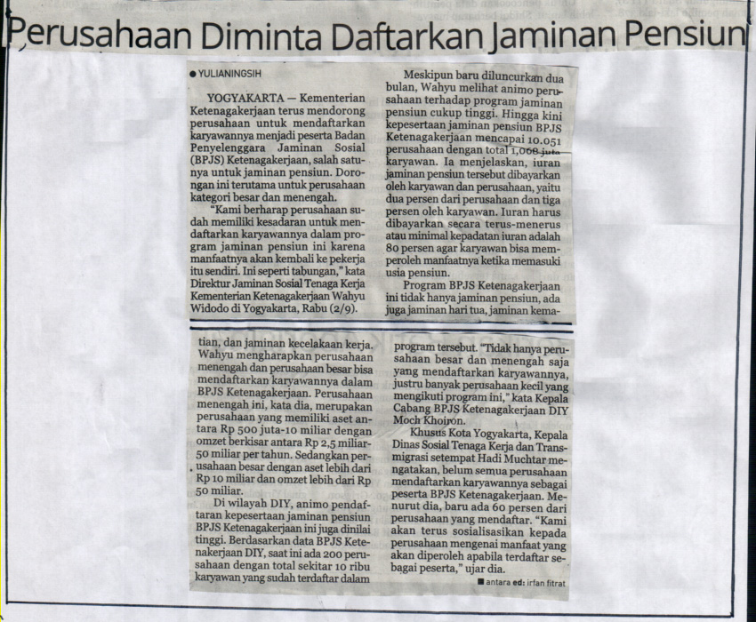 Kliping jogja terbaru