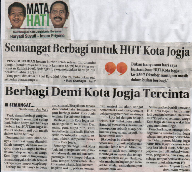 Kliping jogja terbaru